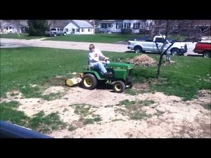 John Deere 317 Tilling With Model 33 Tiller