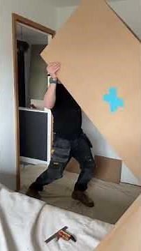 How I made a corner wardrobe from MDF on site.