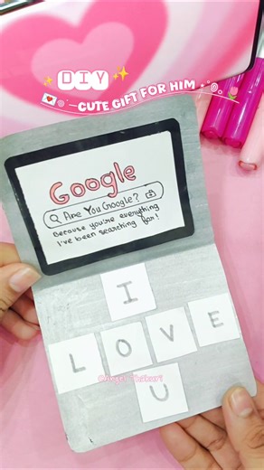 DIY cute gift for him 𖦹⋆˚꩜｡🌷💌