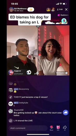 ED Matty getting friend-zoned ❌ #livestream #live #edmatthewstokky #edmatthews #edmatthewstokkyprank #hs #hstikkytokky #hstokky #livemorechallenge #kingpyn #kingpynboxing #simplesimon #explore #foryou #foryoupage #foryoupageofficiall #viral #viralvideo #fyp #trending #droppinggame #loosegame