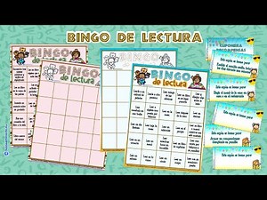 BINGO DE LECTURA para animar a los niños a leer en vacaciones | Tips para motivar a leer 2021