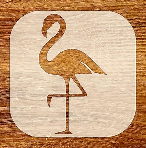 Standing Flamingo Silhouette Stencil, Reusable DIY Craft Stencil, Digital Download, SVG, DXF, Stl, Png, Pdf Files - Etsy