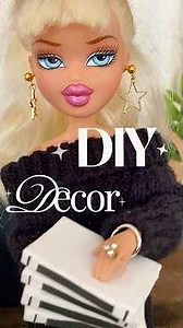✨BRATZ diy decor✨#bratz #barbie #diy #decor #doll #dollhouse #miniature #art #craft #clay #hair