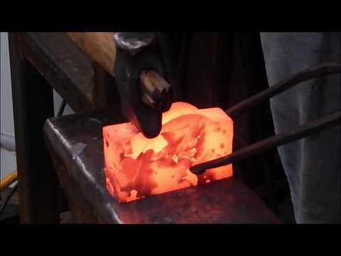 Blacksmithing|Forging an axe by hand