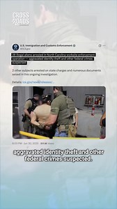 Charges from a recent raid by ICE suggest that illegal immigrants working in the United States without status are being charged with a crime that wasn't often enforced before. The charge? Aggravated identity theft. In order to get certain jobs, there have been reports of illegal immigrants using stolen social security numbers or other identities. There’s a massive market for it. And now the Trump administration is cracking down on it. https://ept.ms/3I9uEpy | Crossroads with Joshua Philipp