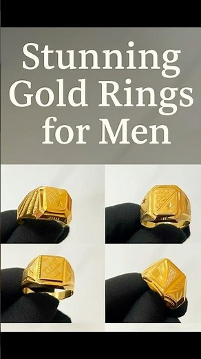 Bold Gold Rings for Men | Handcrafted Elegance 🔥 Gold Palace Jewellers