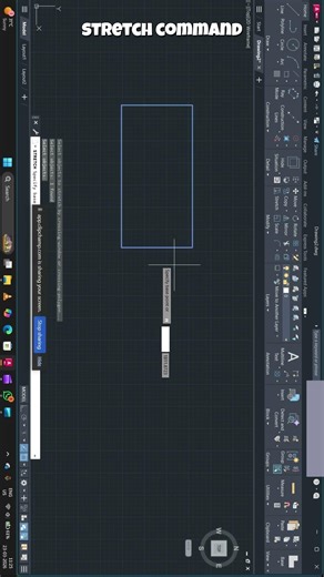AutoCAD Stretch Command Explained 🔥 | Secret Trick Every Beginner Must Know! (Fast & Easy) #autocad