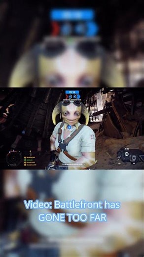 WTF is this Star Wars alien bro... #StarWars #Battlefront2 #Gaming #funny