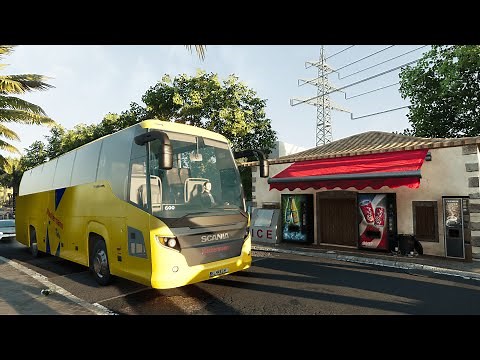 Tourist Bus Simulator - Scania Touring ! GAMEPLAY !