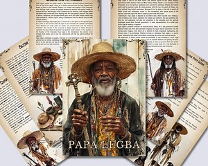 Papa Legba Grimoire Pages: Book of Shadows Printable (PDF) - Etsy