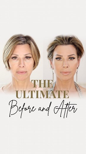 Dominique Sachse on Instagram: "A transformation in a woman can be quite powerful, not only to her but to those around her. So where to begin? In this compelling before and after makeup tutorial I'm sharing my top five principles for beginning your beauty transformation from the outside-in. Click the link in my bio to watch now ✨ #beboldandbeblessed #over50 #over40 #youtuber #influencer #beforeandafter #beauty #transformationreels #makeovercosmetics #transformationthursday"