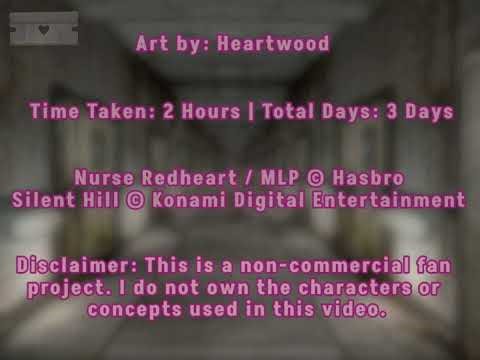 Putting Nurse Redheart in Silent Ponyville [Speedpaint]