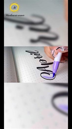 How to write in #calligraphy using #brushpens