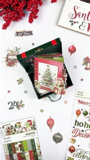 2.3K views · 97 reactions | ✨ Celebrate the most wonderful time of the year with this festive mini album by @paperandbling ! Using the Simple Vintage Believe collection, she’s created a keepsake full of cozy Christmas colors, vintage charm, and joyful details — perfect for preserving those holiday memories. ❤️ #Simplestories #shareyourstorysimply #ssbelieve #scrapbooking #minialbum | Simple Stories | Facebook