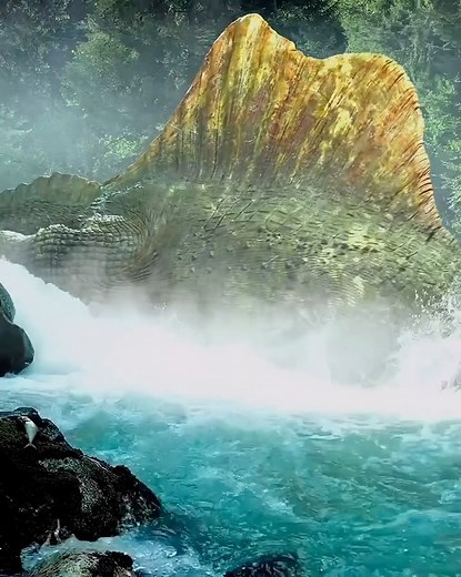 𝐏𝐋𝐀𝐍𝐄𝐓 𝐃𝐈𝐍𝐎𝐒𝐀𝐔𝐑𝐒 on Instagram: "Hello here’s a small preview of Spinosaurus animation Spinosaurus (spine lizard’) is a genus of large spinosaurid theropod dinosaurs that lived in what now is North Africa during the Cenomanian stage of the Late Cretaceous period, about 100 to 94 million years ago. The genus was known first from Egyptian remains discovered in 1912 and described by German palaeontologist Ernst Stromer in 1915. The original remains were destroyed in World War II, but 