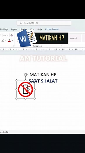 164K views · 1.6K reactions | buat gambar dilarang aktifkan HP pakai kode #fblifestyle #belajarkomputer #tipsexcel #rumusexcel | AM Tutorial | Facebook