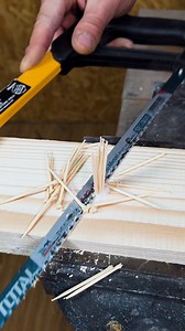 DIY wood crack fix with toothpicks | Genius Club