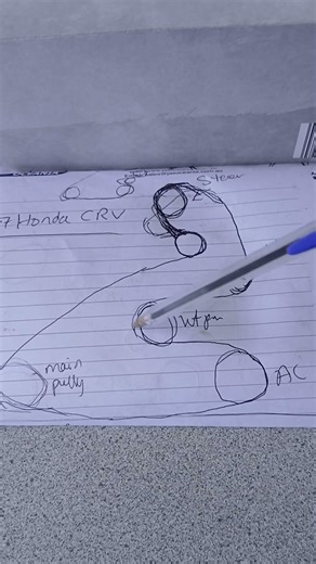2007 Honda CRV belt diagram