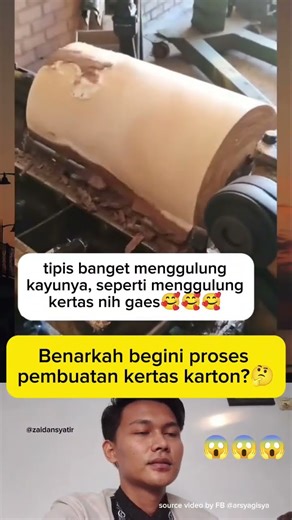 benarkah ini proses pembuatan kertas karton?🤔#videoviral #tahukahkamu #tipsbuatkamu #storywa #shorts