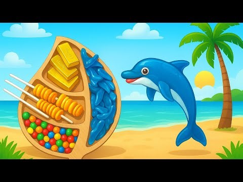 Candy Dolphin Made From Gummies & Chocolate 🐬🍭 (WOW Sweet Art ASMR)
