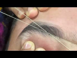 Full arch eyebrows threading tutorial for beginners// thick arch eyebrows threading step by step