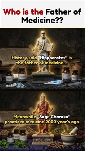 Who is the Real Father of Medicine? 🤯 | Hippocrates vs Charaka #shorts #trending #sanatandharma