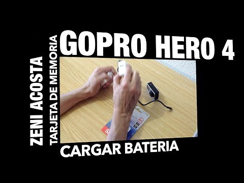 Como cargar la bateria gopro 4 y que memoria Micro SD comprar.