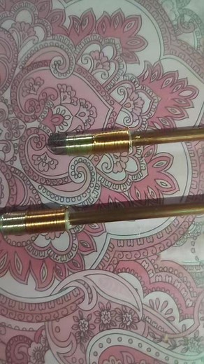 Dowsing L Rods copper upgraded with gold wire test before parcel. | Kanji Kin