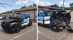 Speeding Pickup Slams Into Ford Explorer Patrol Car In Colorado | Carscoops
