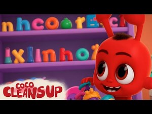Latest Clean Up Trash Song for Kids | Learn with Coco & Friends | Fun Nursery Rhyme!