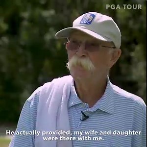 Fluff chokes up telling a personal story about how Jim Furyk helped his family. He also forgot to turn off his alarm. 😂 | PGA TOUR Champions