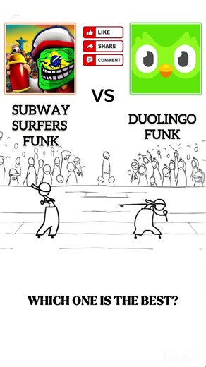 Duolingo Funk VS Subway Surfers Funk #foryou #viralshorts #shorts #funk #songs