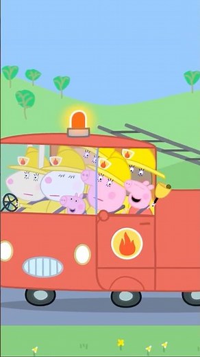 mommy firefighters to the rescue! 🚒 Peppa Pig is now playing on Netflix!