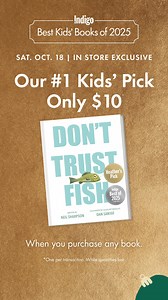 IndigoKids on Instagram: "There may be plenty of fish in the sea but only one can be our Best Kids’ Book of 2025! 🐟✨⁠ ⁠ Congratulations to... Don’t Trust Fish, our best catch of the year! Written by Neil Sharpson and illustrated by Dan Santat, this absurdly laugh-out-loud funny picture book about the villainy of fish is bound to become your family’s next favourite. ⁠ ⁠ The question remains: are fish happily swimming or diabolically scheming? Find out in Don’t Trust Fish, only $10 when you purch