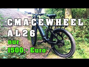 CMACEWHEEL AL26, sehr günstiges Fully E-Mountainbike mit Drehmomentsensor
