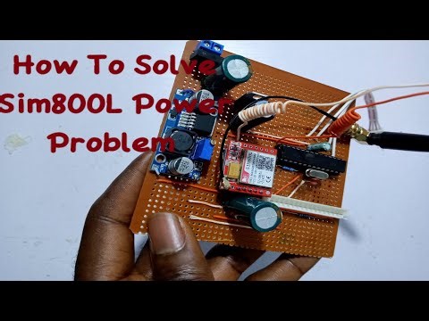 How to power sim800L with 12v transformer | Solving sim800L power problem.