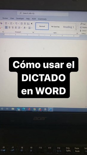 Cómo usar el dictado en Ms Word #estudiantes #escribir #word
