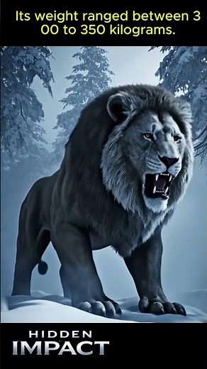 Ice Age ka Giant Lion – Ye Sher Sabse Khatarnaak Tha 😱