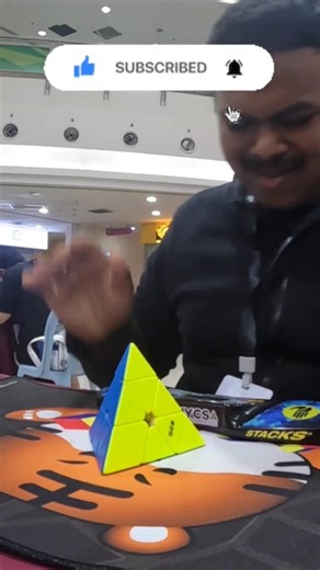 10.29s Rubik's Cube Pyraminx Solve! #shorts