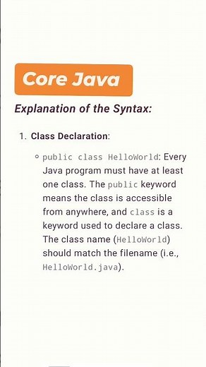 "Master Core Java: The Ultimate Guide to Java Basics with Clear Examples!"