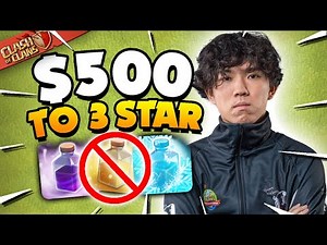 I Challenged the Worlds Best Player to 3 Star with No Spells (Clash of Clans)