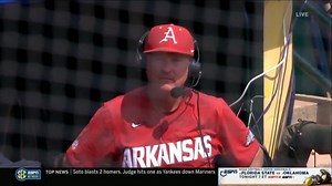 An in-game chat with DVH 🫡 | Arkansas Razorback Baseball