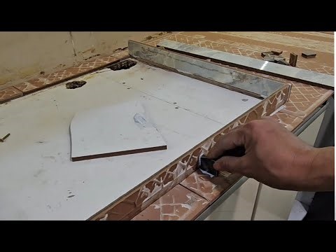 First Time Using This Method — Tiled Kitchen Counter Installation