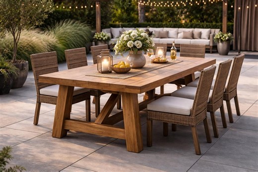 Outdoor Dining Table Plans PDF | DIY Wooden Patio Table