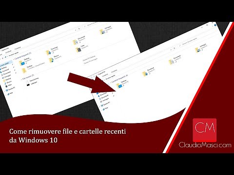 Come rimuovere file e cartelle recenti da Windows 10