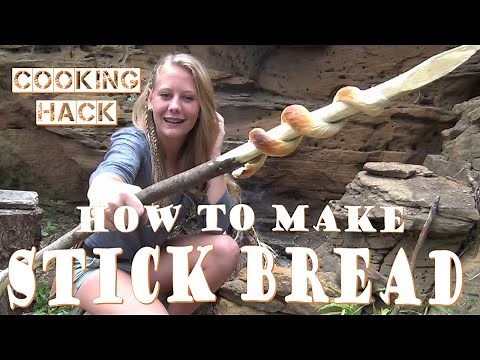 How To Make Bread On A Stick -Campfire Cooking Hack-