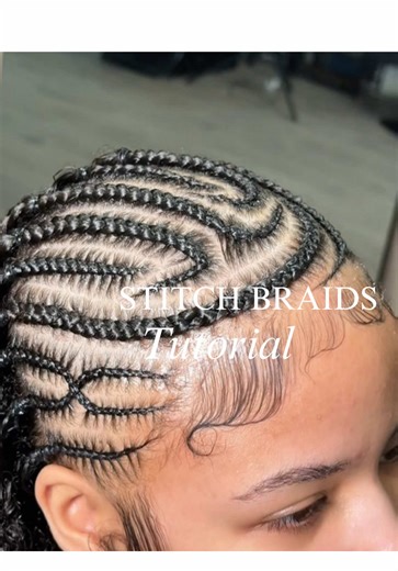 A thicker stronger braiding gel will give prominent stitches and hold the hair in place as you cornrow 🤍 YMB loc and braids provides the hold and proper haircare ingredients to execute stitch braids 💕 #braidgel #protectivestyles #ymbbraidgel #stitchbraids