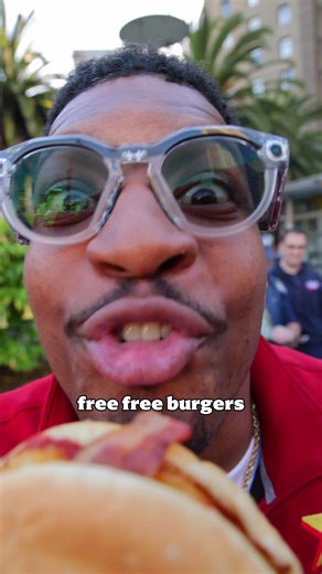 🚨FREE BURGER DAY ALL DAY TODAY 🚨 @Jameis Winston My Rewards members get a Free Hangover Burger on 2/9/26 at participating restaurants, while supplies last. Registration required. Excludes tax. Limit one per registered user. Not valid with other offers or combos. Not valid with 3rd-party delivery. See app for details. © 2026 Carl’s Jr. Restaurants LLC.