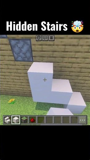Minecraft Hidden Stairs 🤯 #minecraft #minecraftshorts #minecrafttutorial #minecraftvideos