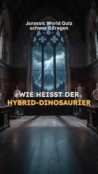 Jurassic World Quiz schwer 6 Fragen #shorts